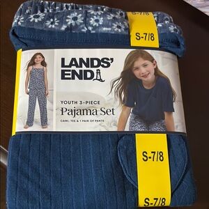 Lands' End Blue Pajama Set for Relaxed Comfort